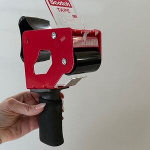 Scotch 3M Packing Tape Dispenser - Red and Black